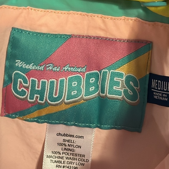 Chubbies That's Rad Reversible Polar Fleece Chubbies Jacket Size medium - Picture 4 of 14